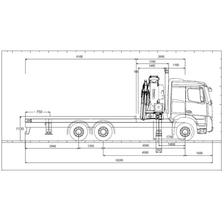 CROQUIS-camion-grua-MERCEDES-BENZ-2636