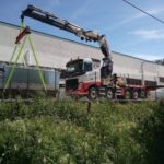 Colocación de equipos de refrigeración en la azotea de una actividad industrial