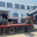 Transporte de maquinaria industrial: torno de 3450 kg