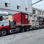 Maniobra de bajada de yankee de 60 Tn a 7m altura mediante pórtico hidráulico